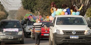 Caravana por el día del niño en Arroyito