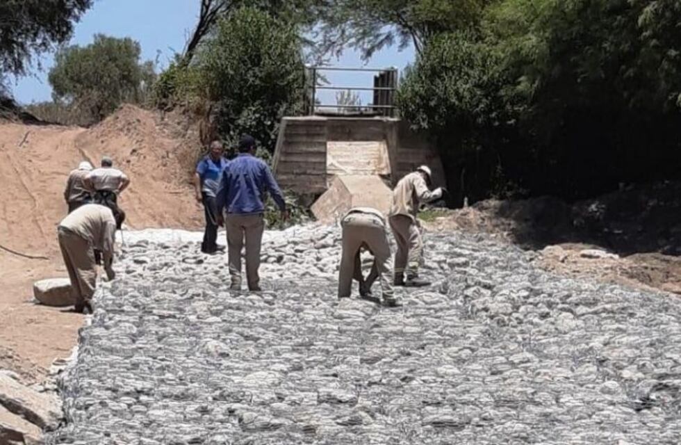 Finalizó la obra de prevención y refuerzo del sifón de Huillapima