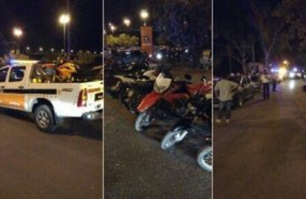 Picadas en Costa Alta: detuvieron a 4 personas y más de 100 vehículos fueron al corralón