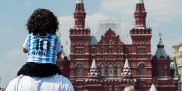Los hinchas argentinos y su ilusión, en Rusia