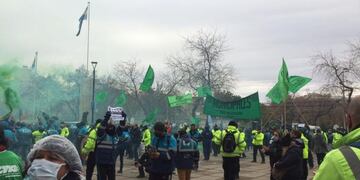 reclamo de municipales de la Ciudad de Mendoza