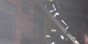 Se prendió fuego la cocina de la pizzería \