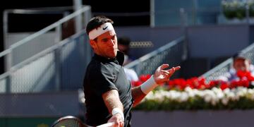 Del Potro cayó ante Lajovic y se despidió del Masters 1000 de Madrid\u002E Foto: REUTER\u002E