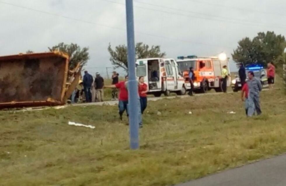 Grave accidente en la autopista Serranías Puntanas, hay heridos