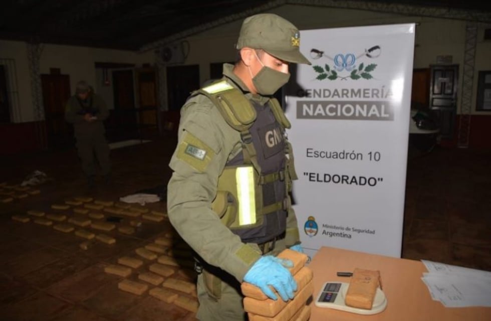 Gendarmería secuestró 70 kilos de marihuana en Eldorado