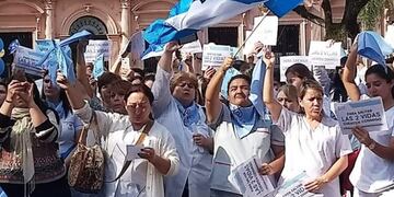Profesionales de la Salud se manifestaron en contra del aborto\u002E