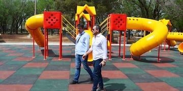 Recorrida por las obras del nuevo Parque Hídrico (Facebook)