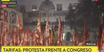 Protesta en el Congreso
