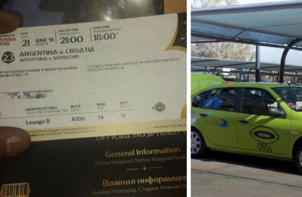 Cuando hay suerte...cordobés perdió la entrada para ver Argentina-Croacia y un remisero se la devolvió