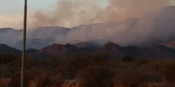 Fuego en las sierras puntanas\u002E
