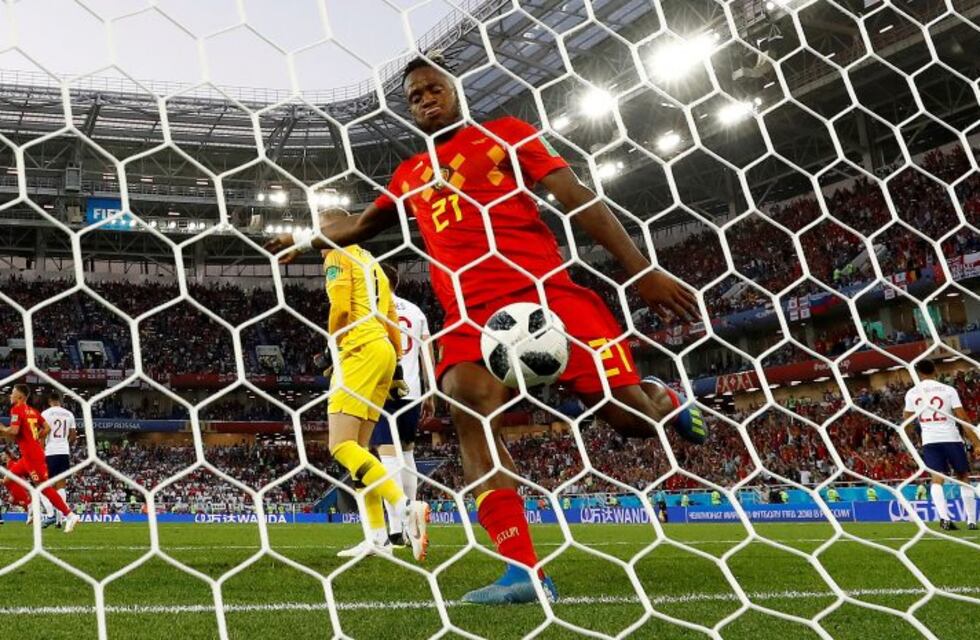 El divertido blooper de Batshuayi tras el gol de Bélgica a Inglaterra
