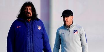 Germán Burgos dejaría de ser ayudante de Diego Simeone en el Atlético de Madrid\u002E (AFP)