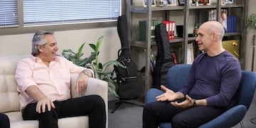 Alberto Fernández y Horacio Rodríguez Larreta (Web)