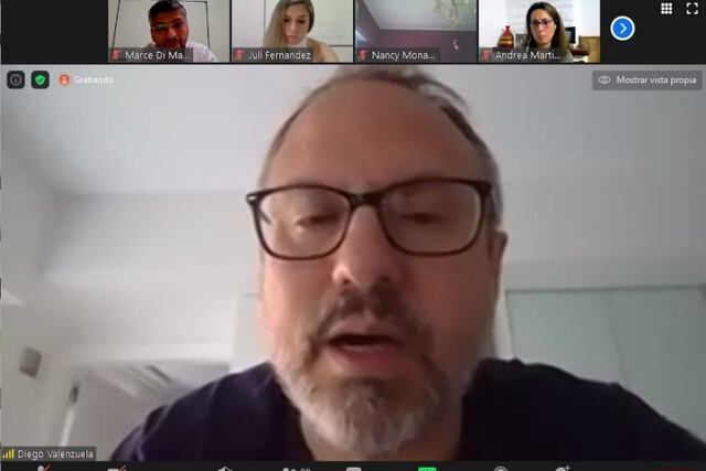 El intendente de Tres de Febrero, Diego Valenzuela, dialogó con vecinos de Malvinas Argentinas en los encuentros por Zoom convocados por el referente de Juntos por el Cambio Marcelo Di Mario
