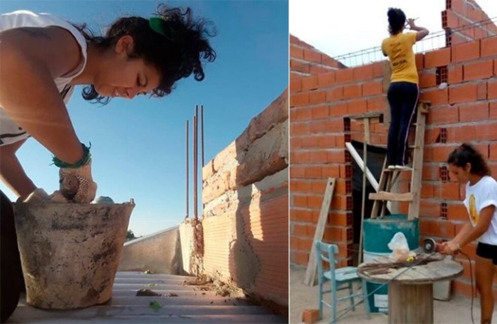 Dos hermanas construyeron su propia casa