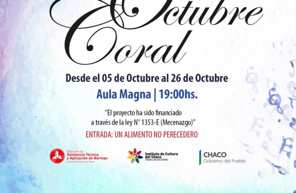 Comenzó una nueva edición del Octubre Coral en la UTN