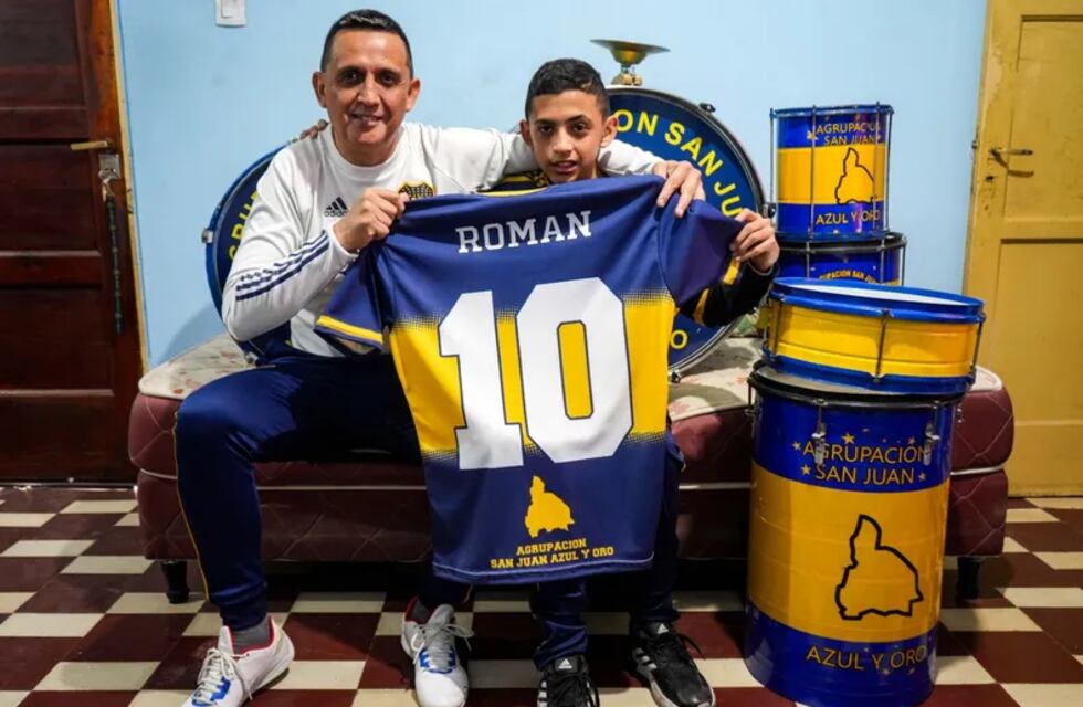 Un sanjuanino fanático de Boca cumplirá su sueño junto a su hijo y estará en la despedida de Juan Román Riquelme