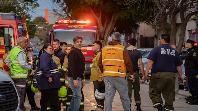 Incendio en el Hospital San Roque.