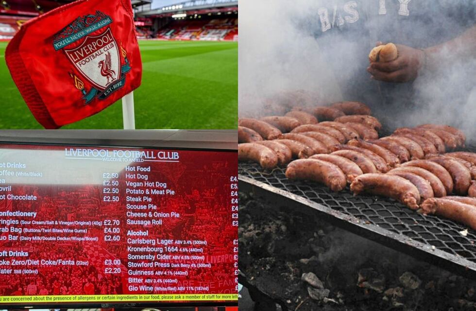 Precios de la comida en la cancha del Liverpool comparados con los del fútbol argentino