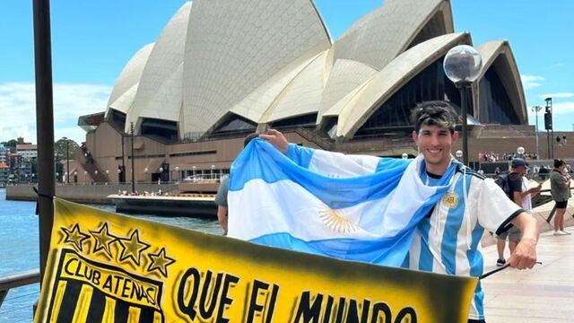Cristian, el sanjuanino que festejó en Australia.