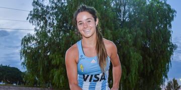 Hockey sobre césped. Delfina Thomé la representante mendocina en Las Leonas.
Foto: Nicolás Rios / Los Andes
