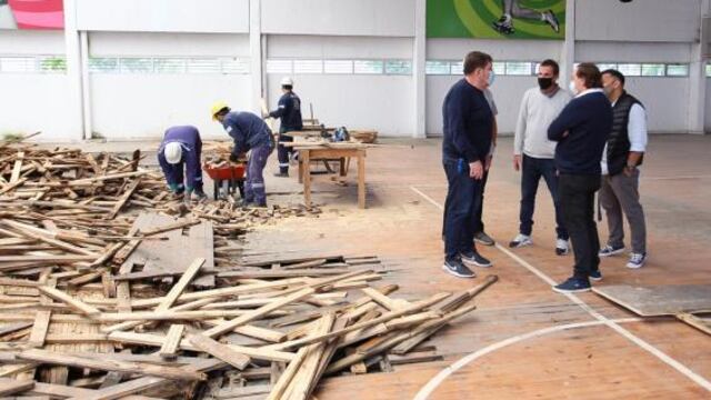 Se llevan adelante tareas de reparación y mantenimiento de elementos deteriorados, filtraciones de agua, del equipamiento y pintura.
