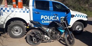 La motocicleta tenia la numeración adulterada