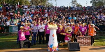 El Tour de la Antorcha vivió una gran fiesta en Puerto Iguazú (Fotos Guido Martini/ Buenos Aires 2018)\u002E