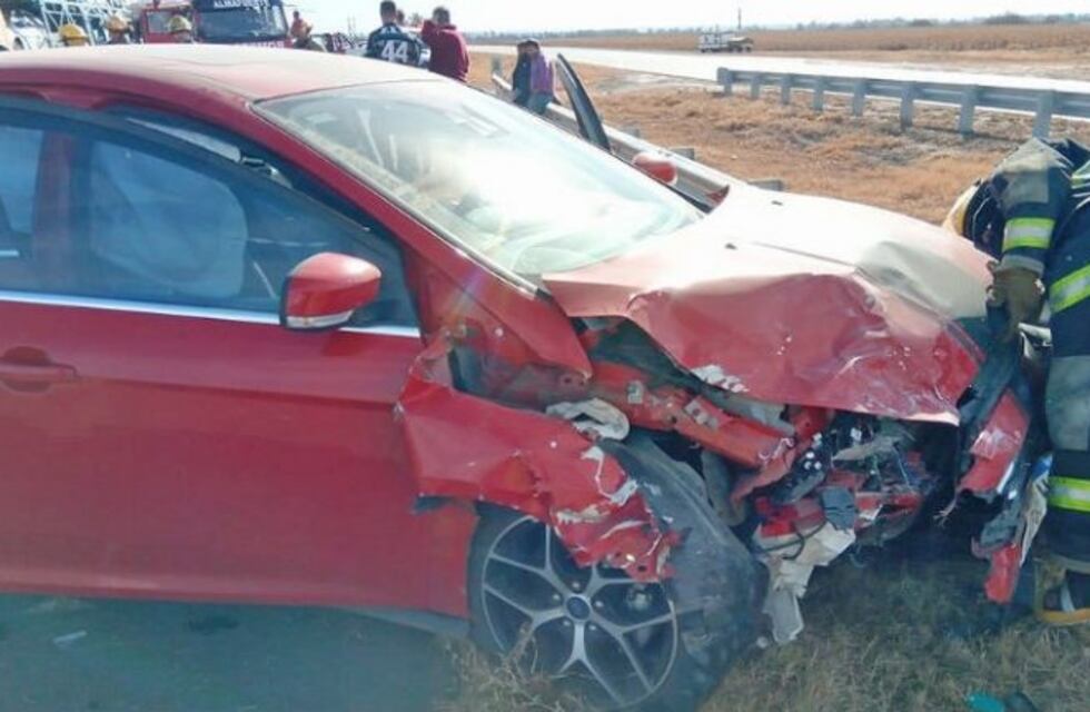 Violento choque cerca de Almafuerte: un herido