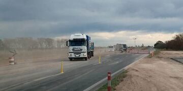 Desvío por Susana por autopista de la ruta 34