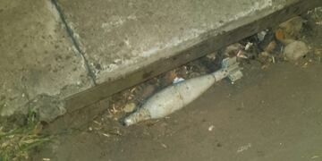 El mortero quedó en la calle y desató un gran operativo de la Brigada de Explosivos\u002E (Min\u002E Seguridad)