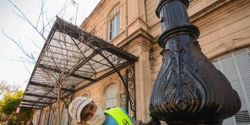 Se acondicionó el Centro Cultural Estación Provincial Meridiano V de cara a su reapertura y la llegada de la temporada estival (Municipalidad de La Plata)