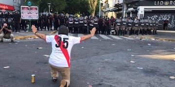 Incidentes ante la final de la Copa Libertadores (AFP)