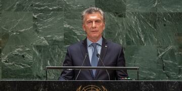 Mauricio Macri habla en la ONU
