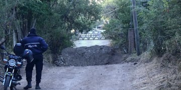 Terraplén en el límite de San Luis y Córdoba\u002E