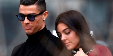 Georgina Rodríguez y su pareja, el futbolista Cristiano Ronaldo\u002E