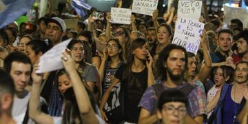 Marcha para derogar la modificación de la 7722