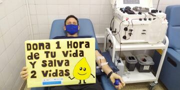 El carlospacense que ya donó seis veces plasma y que promueve hacerlo por la salud de aquel que lo está necesitando\u002E