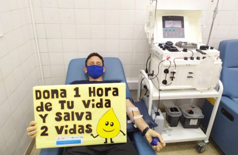 Tras donar seis veces plasma, Gerardo Colman fue distinguido "por su actitud solidaria y generosa"