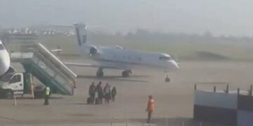 La niebla obligó a demorar la partida de Messi de Rosario hacia Ezeiza\u002E (Captura de pantalla)