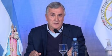 El gobernador Morales en el informe del COE Jujuy