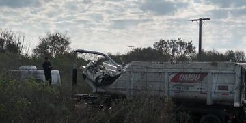 El vehículo despistó después de la colisión\u002E (@minsegsf)