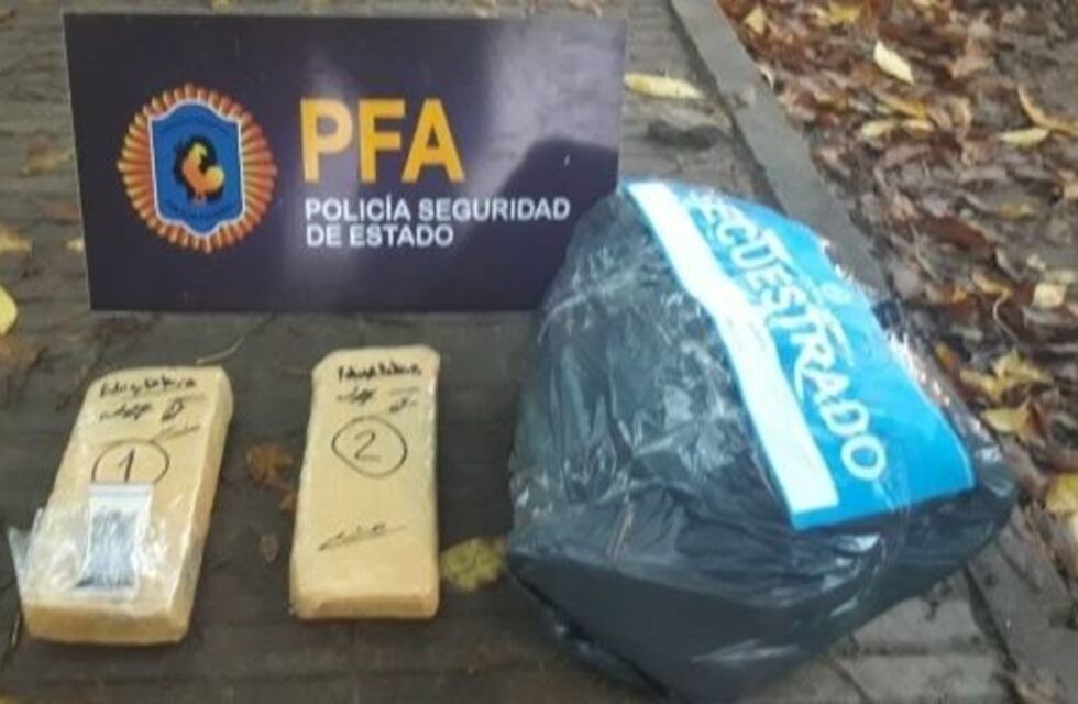 Incautaron cerca de dos kilos de marihuana en inmediaciones de una escuela