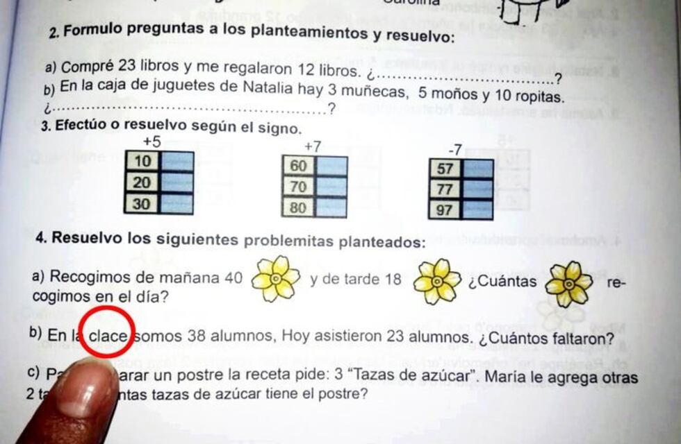 Paraguay: el Gobierno entregó cuadernos de estudio con faltas de ortografía