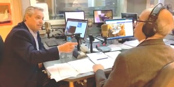 Alberto Fernández y Mario Pereyra en el programa Juntos en Cadena 3\u002E