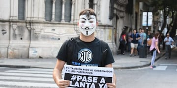 Manifestación de ATE en la plaza San Martín\u002E