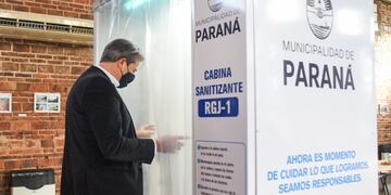 Cabina sanitizante desarrollada por Laboratorio Lafedar