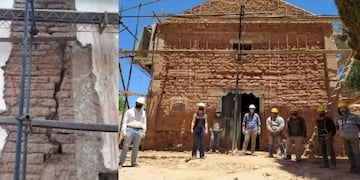 Avanza la restauración de la iglesia de Uquía