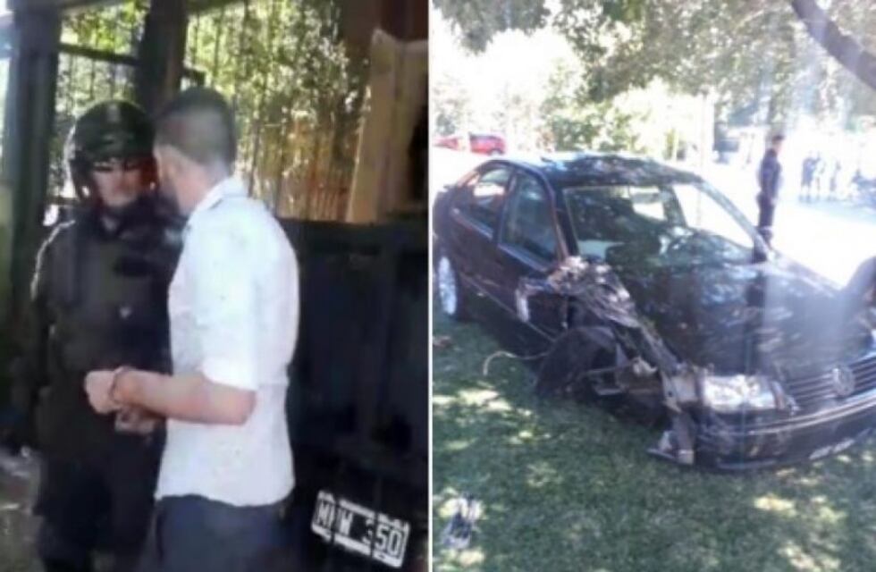 Ebrios, circulaban a toda velocidad, se escaparon de la policía y chocaron contra un poste