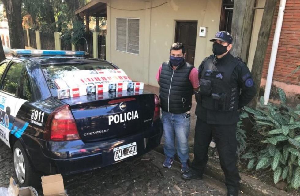 Lo detuvieron en un control y tenía cigarrillos de contrabando